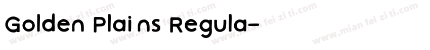 Golden Plains Regula字体转换
